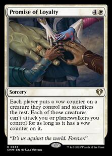 呆呆龙卡牌 万智牌 忠诚承诺 英文 指挥官预组 白色 金