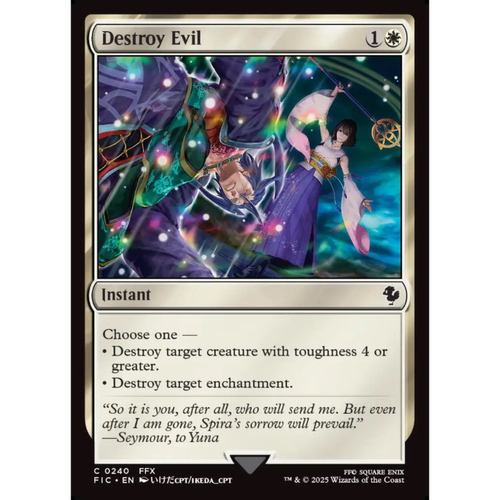 呆呆龙 万智牌 消灭邪物 Destroy Evil 平/闪/扩画 最终幻想