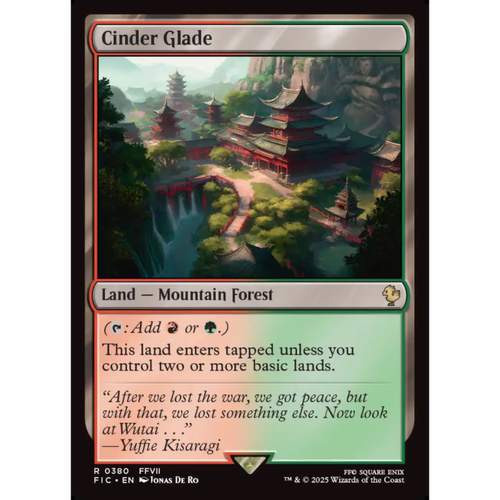 呆呆龙 万智牌 烬火林地 Cinder Glade 平/闪/扩画 最终幻想