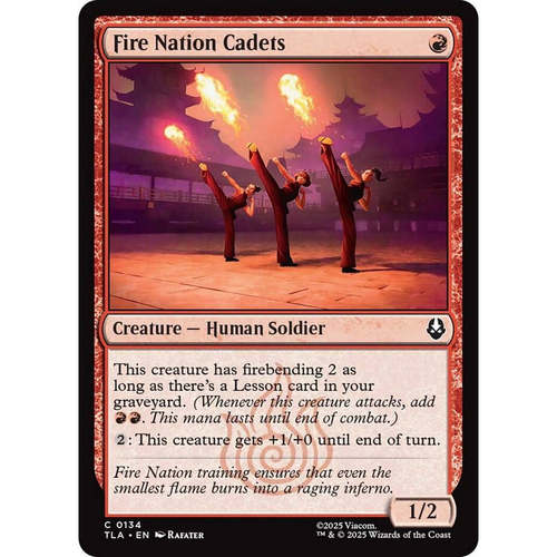 万智牌 fire nation cadets 烈火国新兵 TLA 平/闪