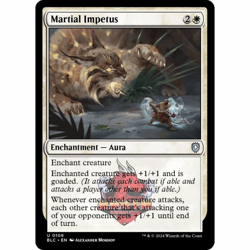 呆呆龙 万智牌 尚武促动 Martial Impetus 108 斑隆洛指挥官 白色