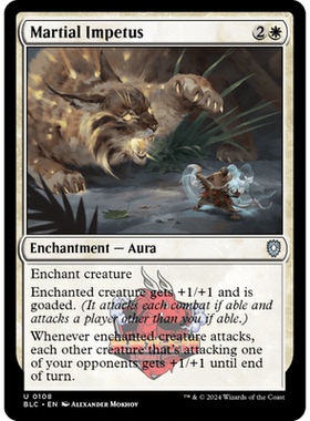 呆呆龙 万智牌 尚武促动 Martial Impetus 108 斑隆洛指挥官 白色