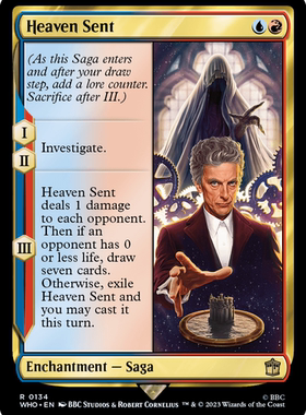 呆呆龙卡牌 万智牌 天堂来使 英文 神秘博士 多色 金