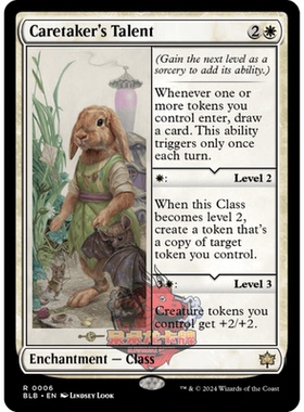 万智牌 照护者才能 Caretaker's Talent 0006 平/闪 白色 金