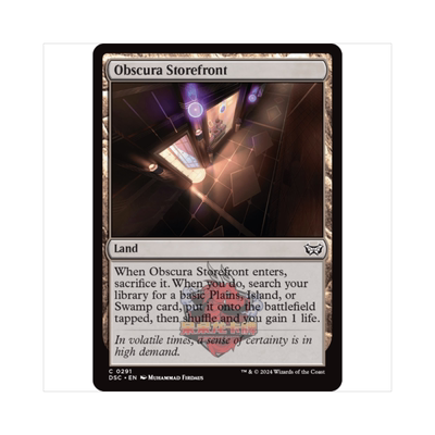 万智牌 秘闻帮店面 Obscura Storefront 鬼屋惊魂指挥官 地 铁