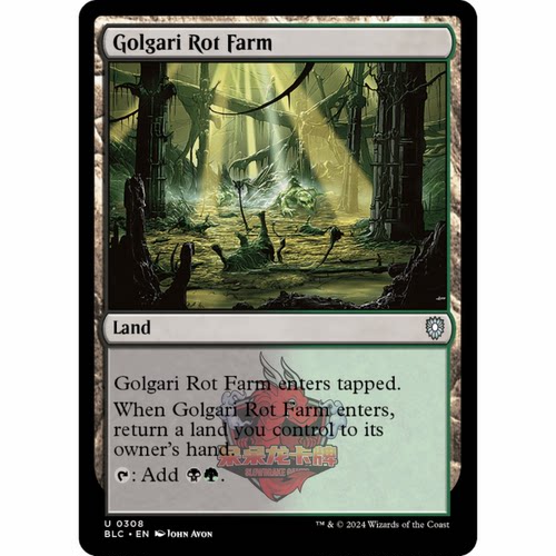 万智牌 葛加理腐尸农场 Golgari Rot Farm 308 英文平 斑隆洛 BLB