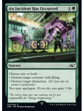 万智牌 英文 鸡飞4 UNF 平/闪/银河 An Incident Has Occurred