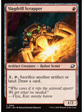 呆 万智牌 钻矿拆解械 Slagdrill Scrapper 平/闪 虚空边域 EOE