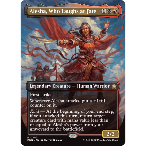 嘲命者阿列莎 Alesha, Who Laughs at Fate 平/闪/异画 基石构筑