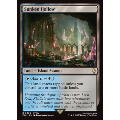 呆呆龙 万智牌 沉落幽谷 Sunken Hollow 平/闪/扩画 最终幻想