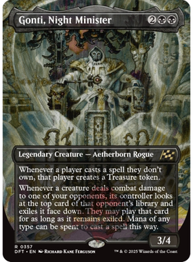 万智牌 晚市司贡提 Gonti, Night Minister 英 平/闪 乙太漂移