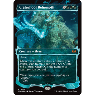 闪 陨蹄贝西摩斯 Craterhoof Behemoth 英文/日文 灵火/光晕 鞑契