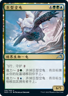 呆呆龙 万智牌 巨型空龟 日印/美印 平/闪 各种文字 神河霓朝纪