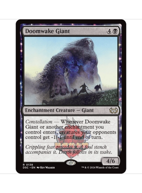 万智牌 唤终巨人 Doomwake Giant 暮悲邸:鬼屋惊魂指挥官 黑色 金