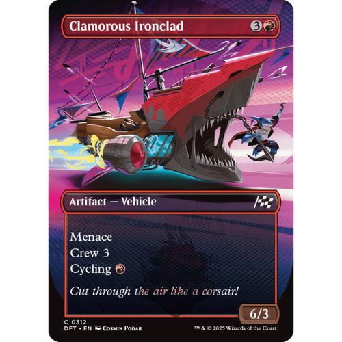 万智牌 喧闹铁甲 Clamorous Ironclad 英文 平/闪/异画 乙太漂移