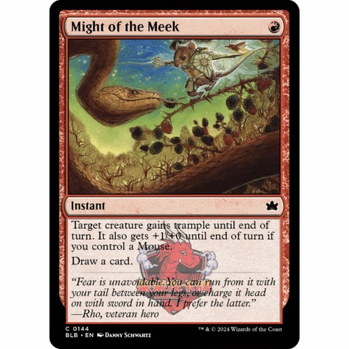 呆呆龙 万智牌 驯良者之威 Might of the Meek 0144 平/闪