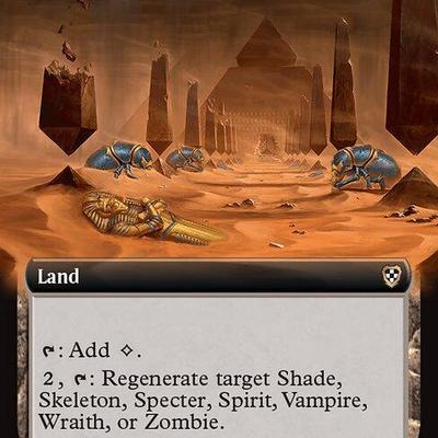 万智牌 受诅沙墓 Accursed Duneyard 英文 扩画 乙太漂移指挥官