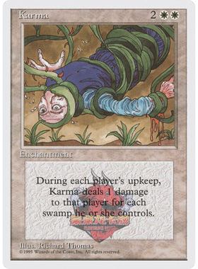 呆呆龙卡牌 万智牌 业障 英文 第四版 4th 白色