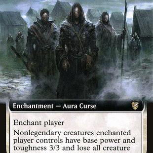 Curse Conformity 英文 黯夜猎踪指挥官 万智牌 扩画 从众