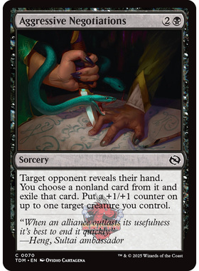 万智牌 鞑契 龙岚录 平/闪 Aggressive Negotiations 激进协商