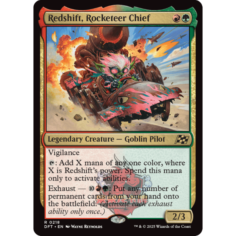 窜天鬼领袖红挡 Redshift,Rocketeer chief 英文 平/闪 乙太漂移