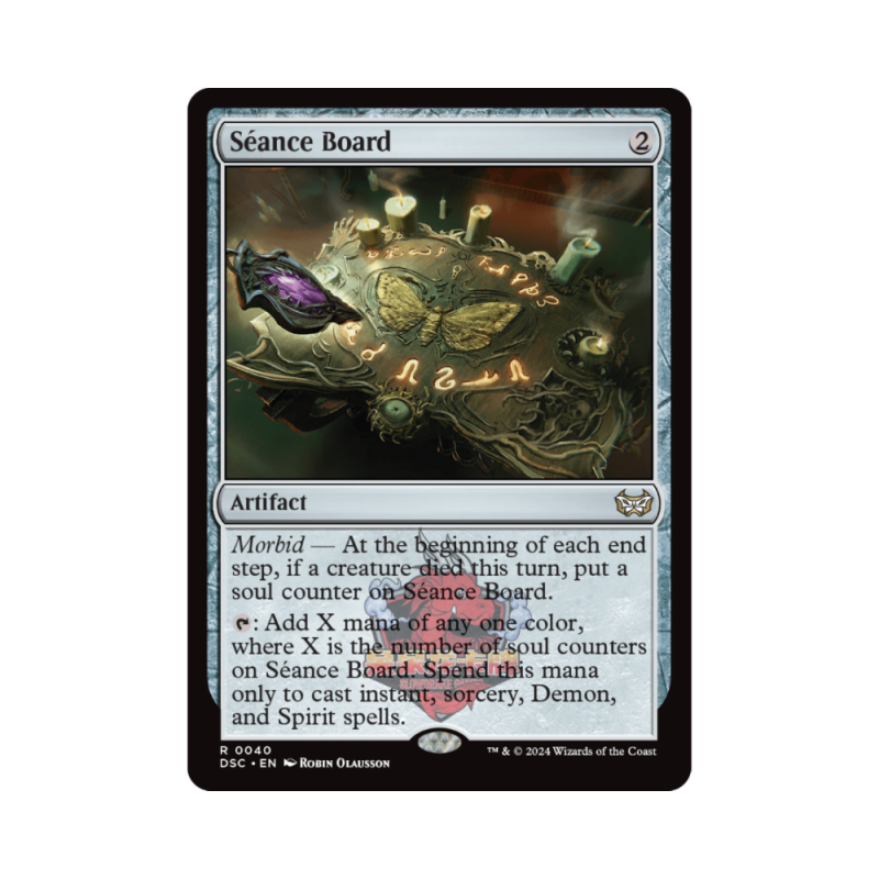 万智牌 降灵板 Séance Board 暮悲邸:鬼屋惊魂指挥官 神器 金