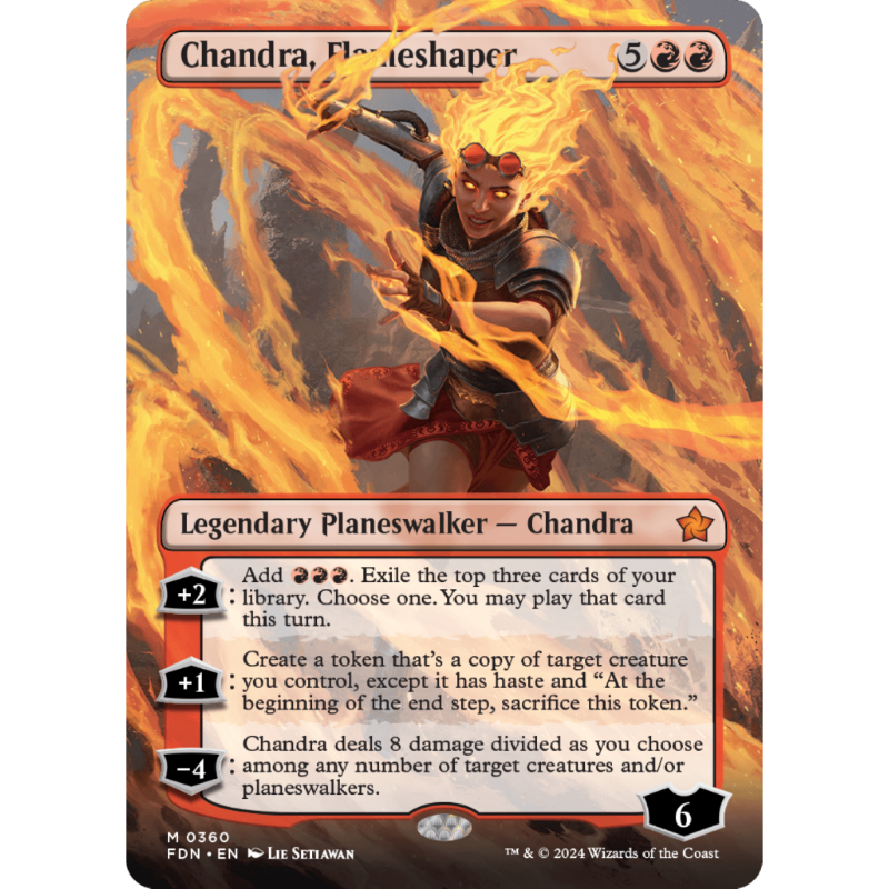 塑焰茜卓 Chandra, Flameshaper 英文 平/闪/异画 FDN 红色 秘稀
