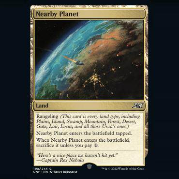 万智牌 英文 鸡飞4 UNF 平/闪/银河 Nearby Planet