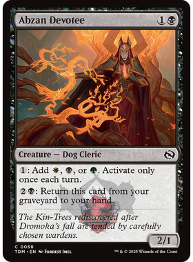 呆呆龙 万智牌 鞑契 龙岚录 平/闪 Abzan Devotee 阿布赞信徒