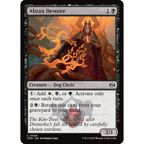 呆呆龙 万智牌 鞑契 龙岚录 平/闪 Abzan Devotee 阿布赞信徒