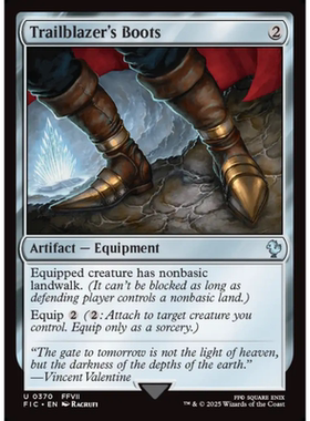 万智牌 开拓者旅靴 Trailblazer's Boots 平/闪/扩画 最终幻想