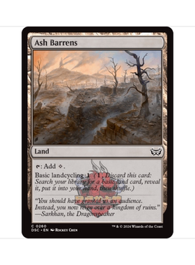 万智牌 灰烬瘠地 Ash Barrens 暮悲邸:鬼屋惊魂指挥官 地 铁