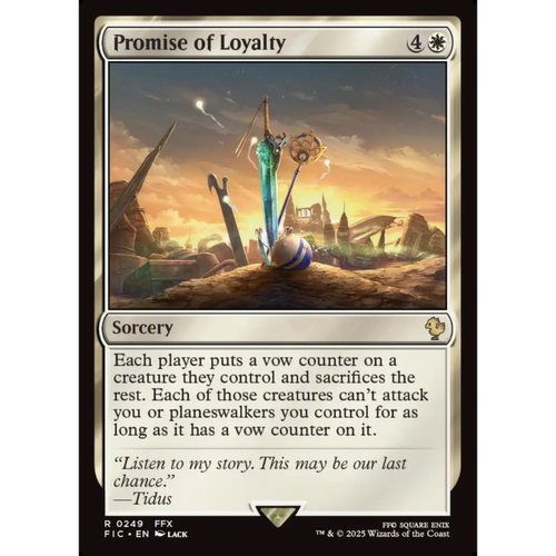 万智牌 忠诚承诺 Promise of Loyalty 平/闪/扩画 最终幻想