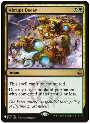 呆呆龙卡牌 万智牌 英文 the list 突发衰败