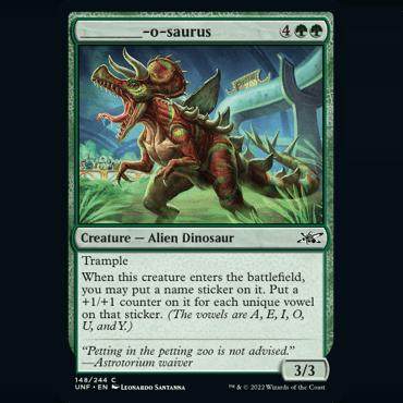 万智牌 英文 鸡飞4 UNF 平/闪/银河 _____-o-saurus