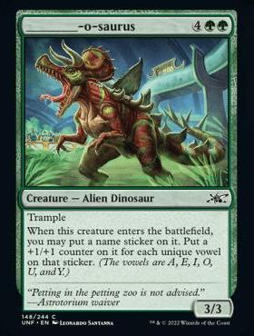 万智牌 英文 鸡飞4 UNF 平/闪/银河 _____-o-saurus