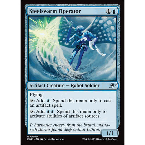 呆 万智牌 钢虫操作械 Steelswarm Operator 平/闪 虚空边域 EOE