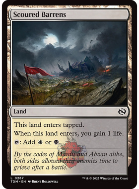 万智牌 鞑契 龙岚录 Scoured Barrens 侵蚀荒漠