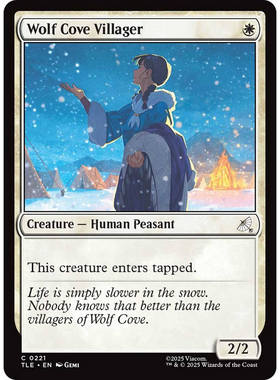 万智牌 wolf cove villager 狼湾村民 TLE 闪