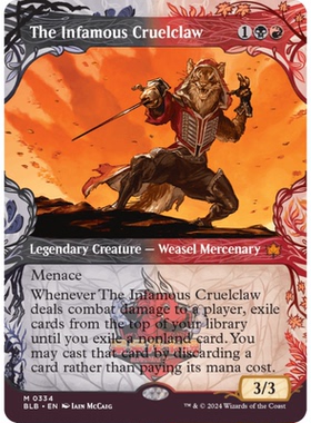 万智牌 恶名昭彰的虐爪 The Infamous Cruelclaw 334 异画 平/闪