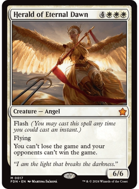 恒晓传令使 Herald of Eternal Dawn 英文 平/闪/扩画 基石构筑