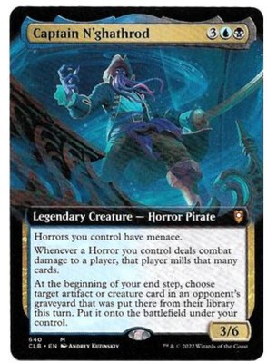 呆呆龙卡牌 万智牌 争战博德之门 英文 扩画 纳噶斯罗船长