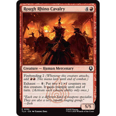 万智牌 rough rhino cavalry 蛮犀牛骑兵 TLA 平/闪