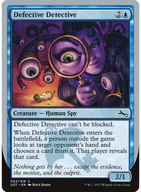 呆呆龙卡牌 万智牌 Defective Detective 闪 英文 鸡飞3