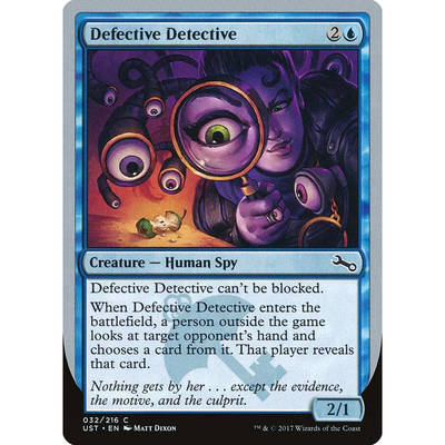 呆呆龙卡牌 万智牌 Defective Detective 闪 英文 鸡飞3