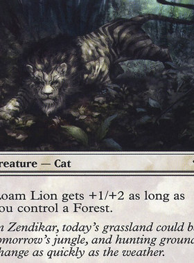 万智牌 plst WWK 13 loam lion 黑土狮 the list 英文