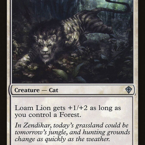 万智牌 plst WWK 13 loam lion 黑土狮 the list 英文