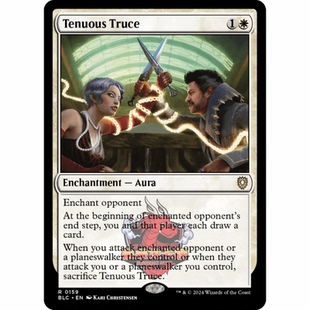呆呆龙 万智牌 薄冰休战 Tenuous Truce 159 斑隆洛指挥官 白色