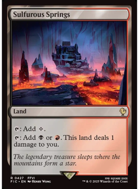 呆呆龙 万智牌 硫磺温泉 Sulfurous Springs 平/闪/扩画 最终幻想