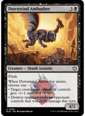呆呆龙 万智牌 顺风伏击客 Downwind Ambusher 0092 平/闪